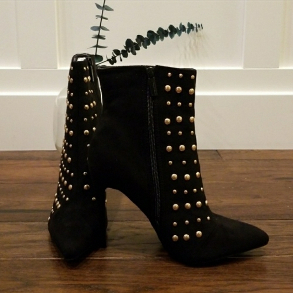 Barissa Black Ankle Bootie High Heels  | sz 8.5 - Picture 3 of 6